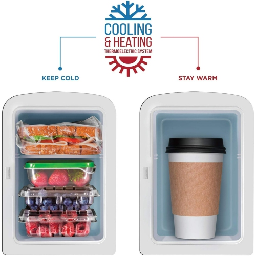 Chefman Portable 4L Mini Fridge w/ Heating and Cooling - Blue