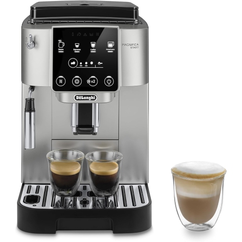 MR. SPARKLE  Magnifica Start Automatic Espresso And Coffee Machine \w Manual Milk Frother for Lattes And Cappuccinos, Featuring A Built-In Grinder In