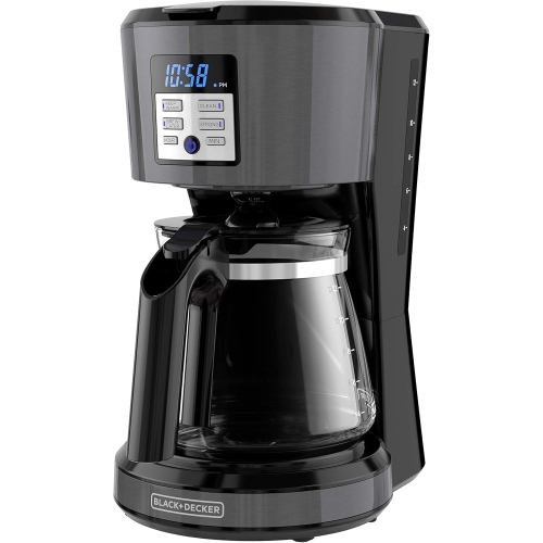 MR. SPARKLE  12-Cup Programmable Coffee Maker In Stainless Steel, Cm1331Bsc In Black