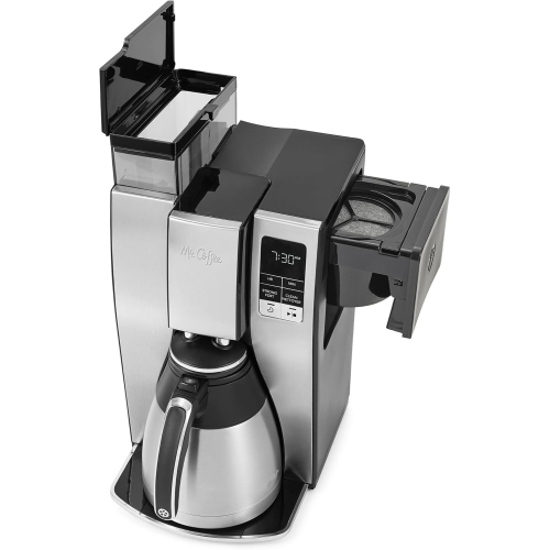 Programmable Coffee Maker with Thermal Carafe, 10-Cup Capacity Coffee Machine in Stainless Steel for Convenient Brewing
