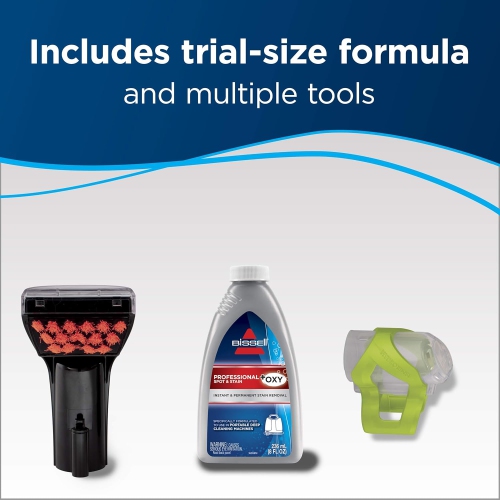 Little Green ProHeat Portable Deep Cleaner and Spot Cleaner Model 2513B, Featuring Self-Cleaning HydroRinse Tool for Effective Carpet and Upholstery