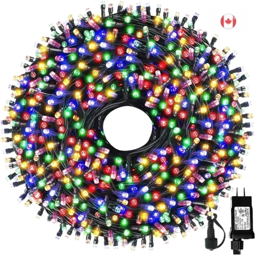GENER  105Ft 300 Led Christmas String Lights - 8 Modes, Memory Function, Ul Listed, Connectable (Multi-Color)
