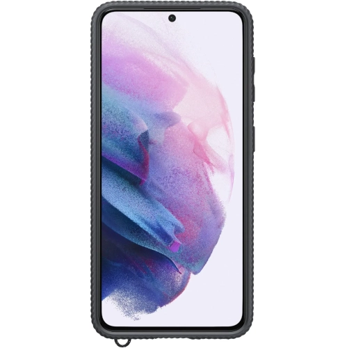 Samsung - Clear Protective Cover Case for Galaxy S21 - Black