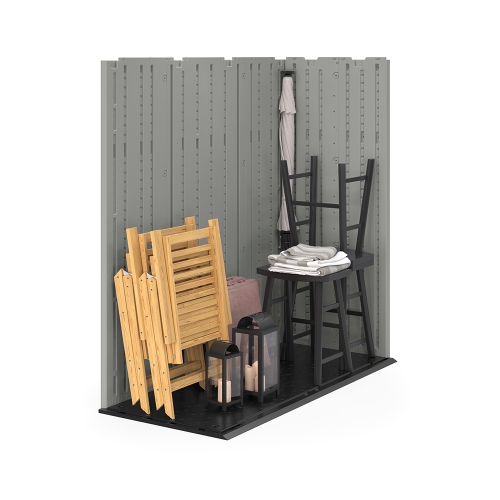 Suncast - Remise de rangement Everett 6 x 3 pi - Gris tourterelle