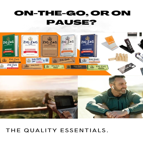 Zig-Zag – Slow Burning Rolling Papers, Carton of 25 packs, 50 Leafs per Pack, 1¼ Size, Easy Rolling, 100% Natural Gum Arabic, No Bleach, Authentic