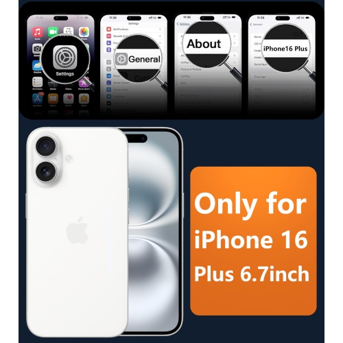 iPhone 16 Plus Case: Magnetic Matte Textured Slim Lightweight Translucent Military Grade Drop Protection Cell Phone Cover - Rugged Durable Shockproof