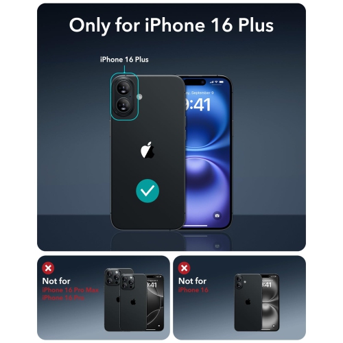 iPhone 16 Plus Case, Compatible with MagSafe, Shockproof Military-Grade Protection, Magnetic Phone Case for iPhone 16 Plus, Classic Hybrid Case,