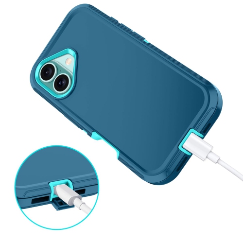 iPhone 16 Plus Case Shockproof Dust/Drop Proof 3-Layer Full Body Protection Without Screen Protector Rugged Heavy Duty Cover Case for Apple iPhone 16