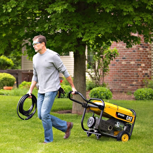 Cat RP6500E 6500 watts de fonctionnement/8125 watts de démarrage avec génératrice portative au gaz à démarrage électrique 502-3688