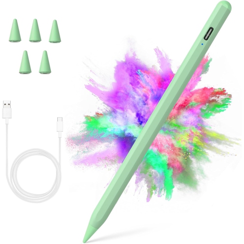 Stylus Pen for iPad, Active Pencil for Apple iPad 10th/9th/8th/7th/6th Generation, iPad Pro 11/12.9 inch, iPad Air 5th/4th/3th Gen, Green