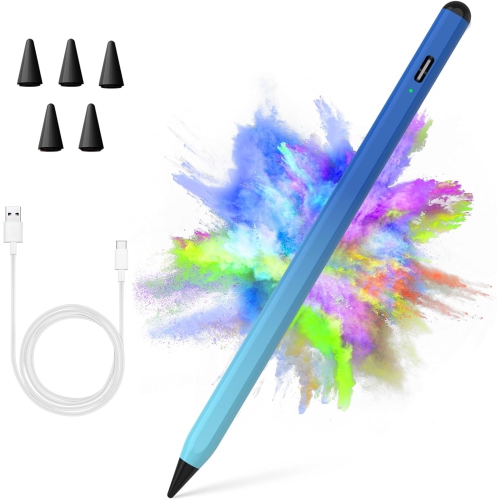 Stylus Pen for iPad, Active Pencil for Apple iPad 10th/9th/8th/7th/6th Generation, iPad Pro 11/12.9 inch, iPad Air 5th/4th/3th Gen, Gradient Blue