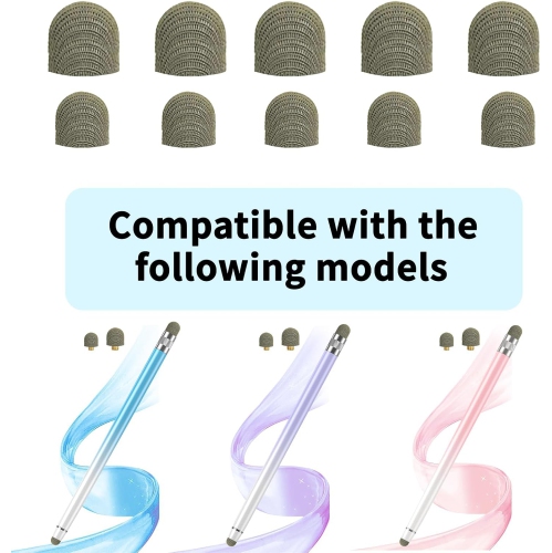 2PCS Stylus Pens for Touch Screens, iPhone/iPad/Tablet Android/Microsoft Surface, for all Capacitive Touch Screens, F -Metallic Color