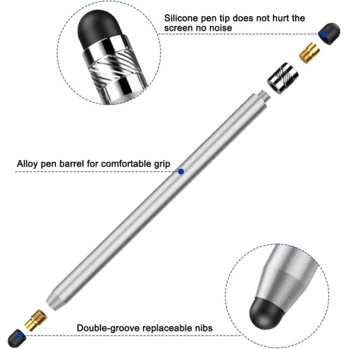 2 Pack Stylus Pens for Touch Screens, Sensitivity Precision Capacitive Stylus Pen for iPad iPhone Samsung Tablets all Universal Touchscreen Devices,