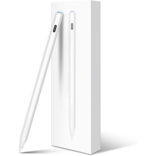 VECELOLIBILIS  Pencil Wireless Charging for Ipad \w Tilt & Palm Rejection, Magnetic Stylus Pen Compatible \w Ipad Air 3/4/5, Ipad 6/7/8/9/10, Ipad