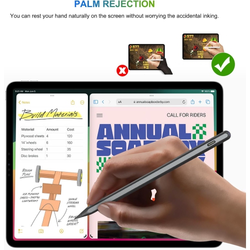 Pencil Wireless Charging for iPad with Tilt & Palm Rejection, Magnetic Stylus Pen Compatible with ipad Air 3/4/5, ipad 6/7/8/9/10, ipad Pro,Starry