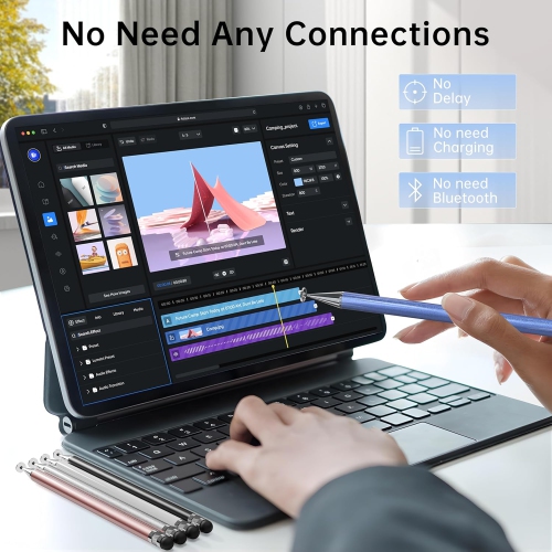 10 Pcs Stylus Pen for Touch Screen, High Precision and Sensitivity for iPhone/ipad/Android Tablets, Compatible with all Touch Screens