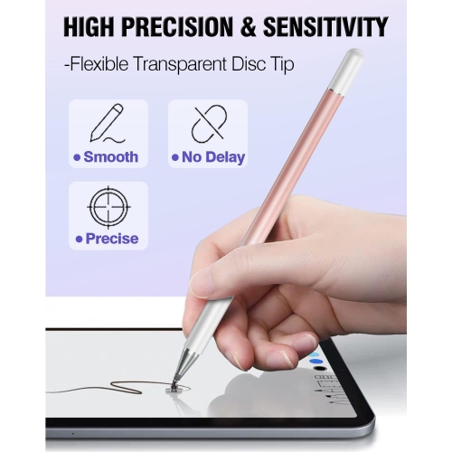 High Precision Universal Stylus Pens for Touch Screens, Stylus Pen for iPad Compatible with Apple, iPhone, iPad, Android, Microsoft Tablets, Blue,