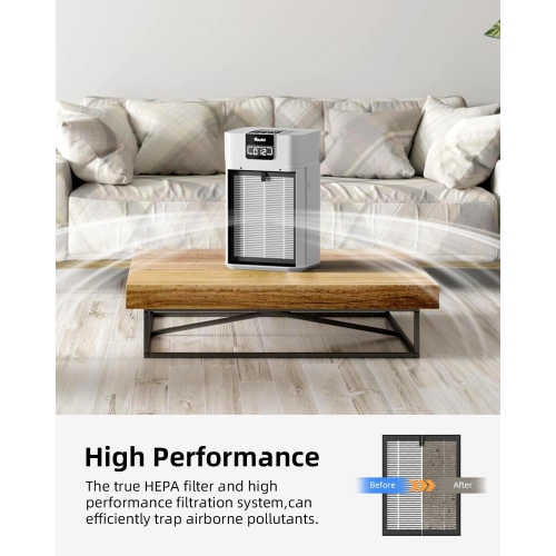 Filtre de rechange pour purificateur d'air VEWIOR ClearAir-A5, filtre HEPA véritable H13, paq. 1