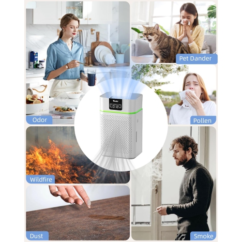 Filtre de rechange pour purificateur d'air VEWIOR ClearAir-A5, filtre HEPA véritable H13, paq. 1