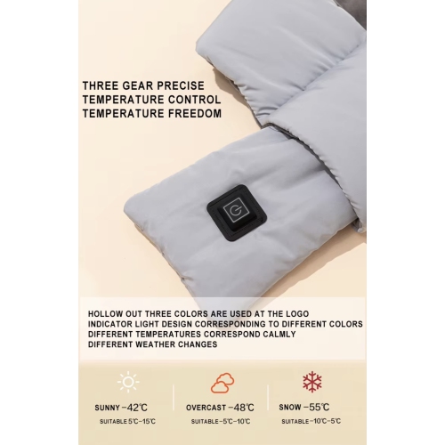 Foulard chauffant TUTT unisexe | Chargeur portable 5000 mAh | 3 niveaux de chaleur | Coussin chauffant épaule de cou pour dos | Cadeau idéal