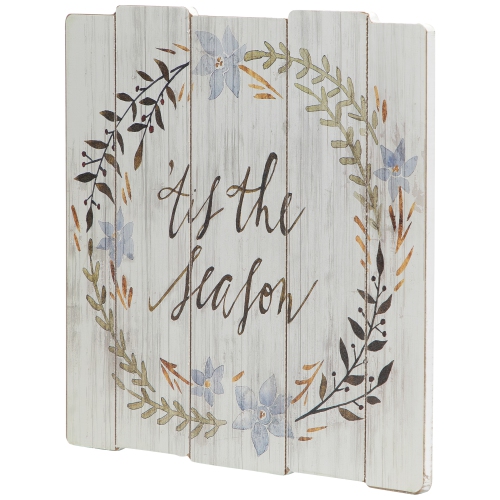 Décoration murale de Noël Tis la saison - 12&nbsp;po