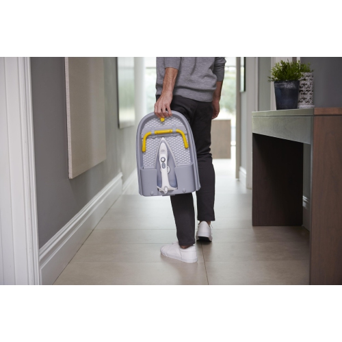Joseph Joseph Pocket Folding Space-Saving, Compact Table-top Ironing Board Regular, Grey/Yellow