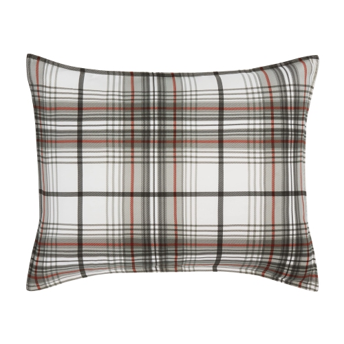 Eddie Bauer Alder Plaid Duvet Cover Set, King, Charcoal
