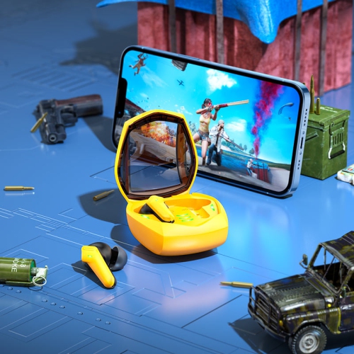 Hoco Ew28 Magic Sound True Wireless Bluetooth Gaming Headset in-Ear Tws Earphone - Yellow