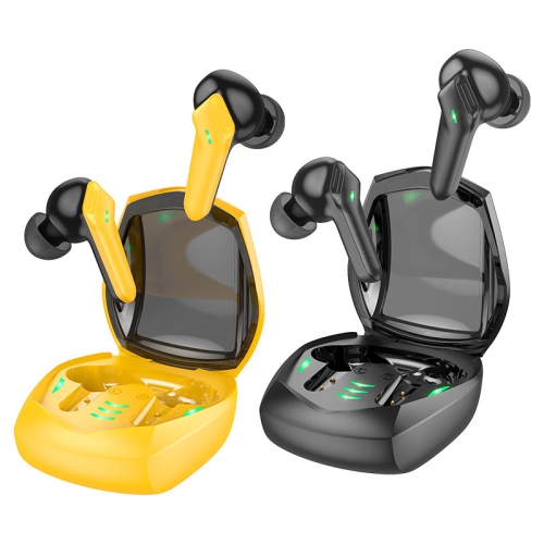 Hoco Ew28 Magic Sound True Wireless Bluetooth Gaming Headset in-Ear Tws Earphone - Yellow