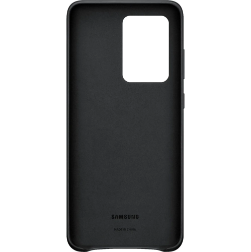 Leather Back Cover Case for Samsung Galaxy S20 Ultra 5G - Black