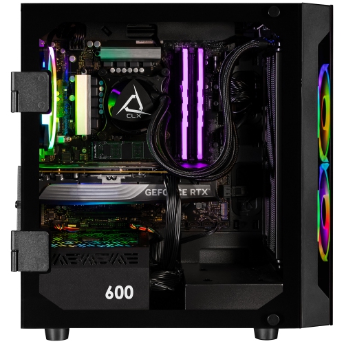 CLX SET Gaming PC - Liquid Cooled Intel Core i7 14700KF 3.4GHz 20-Core CPU, 32GB DDR5 Memory, RTX 4060 Ti 16GB GDDR6 Graphics, 1TB SSD, 4TB HDD,