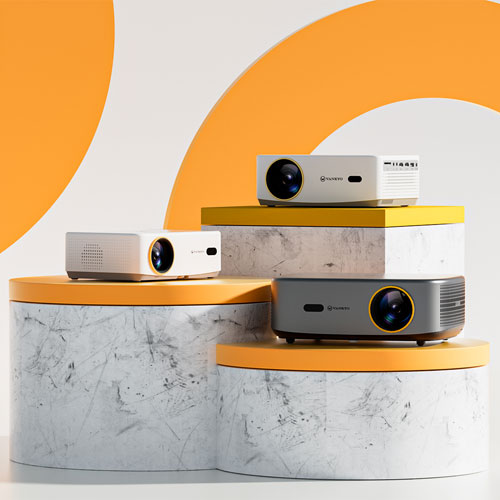 Vankyo Leisure 570B 1080p HD LED WebOS Home Theatre Mini Projector with 100" Screen