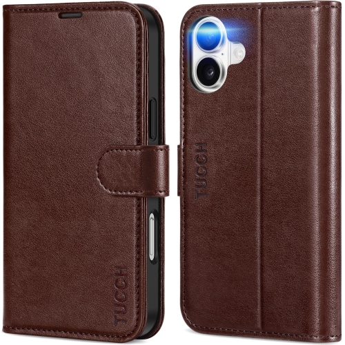 HLD  Iphone 16 Plus 6.7", Wallet Case \w Kickstand Magnetic Protective Flip Cover \w Rfid Blocking 4 Card Slots Tpu Interior Compatible \w Iphone 16