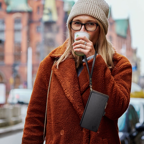 iPhone 16 Plus 6.7" Wallet case with Zipper Credit Card Holder?RFID Blocking?,Flip Folio Book PU Leather Phone case Shockproof Cover Women Men for