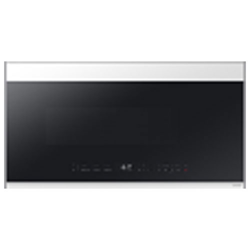 Open Box - Samsung BESPOKE Over-The-Range Microwave - 2.1 Cu. Ft. - White Glass - Scratch & Dent