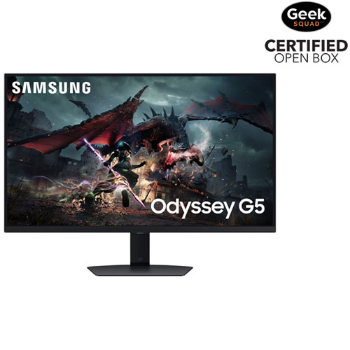 Boîte ouverte - Moniteur de jeu FreeSync ACL IPS GTG 1 ms 180 Hz WQHD de 32 po Odyssey G5 de Samsung - Noir