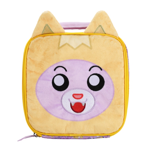 LankyBox Fuzzy Face 3-D Ears Kids Lunch Bag