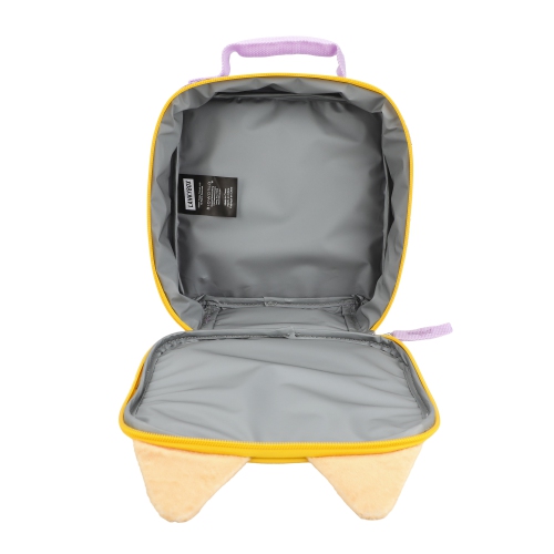 LankyBox Fuzzy Face 3-D Ears Kids Lunch Bag