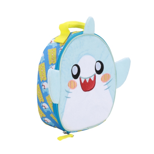 LankyBox Fuzzy Face 3-D Ears Kids Lunch Bag