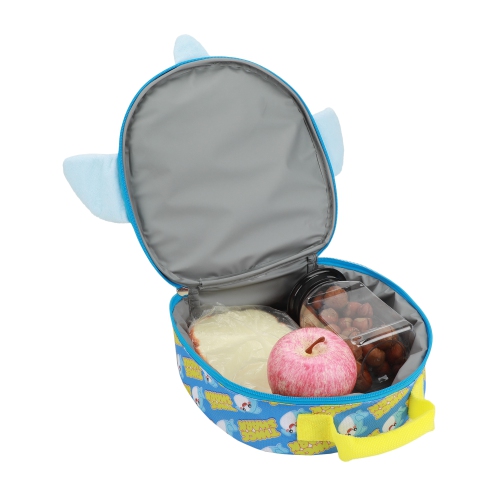 LankyBox Fuzzy Face 3-D Ears Kids Lunch Bag