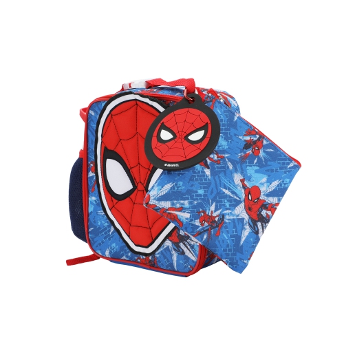 Spider-Man Kids 4 Piece Insulated Lunch Bag Set