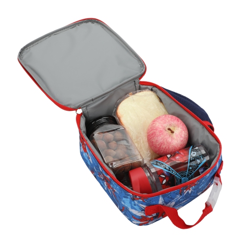Spider-Man Kids 4 Piece Insulated Lunch Bag Set