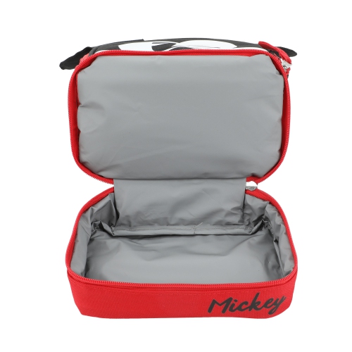 Mickey Mouse 3-D Ears Kids Dual Compartment Insulated Lunch Bag