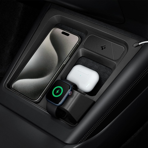 Spigen 3 in 1 Wireless Charging Hub Mount Designed for Tesla Model 3