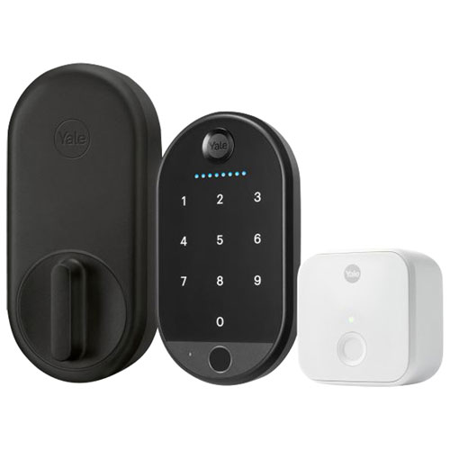 Yale Approach Lock KeyTouchscreen Wi-Fi Smart Lock with Biometric Keypad - Black