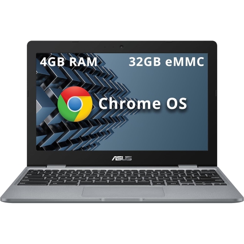 Open Box - ASUS Chromebook C223 11.6" HD Laptop for Business & Students, Intel Celeron N3350, 32GB eMMC, 4GB RAM, Intel HD Graphics, 720P Camera, Ste