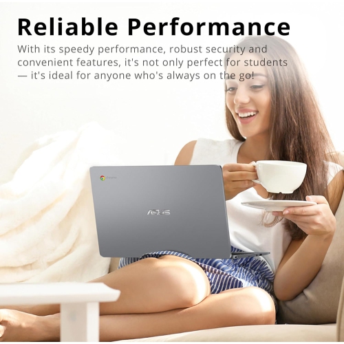 Open Box - ASUS Chromebook C223 11.6" HD Laptop for Business & Students, Intel Celeron N3350, 32GB eMMC, 4GB RAM, Intel HD Graphics, 720P Camera,