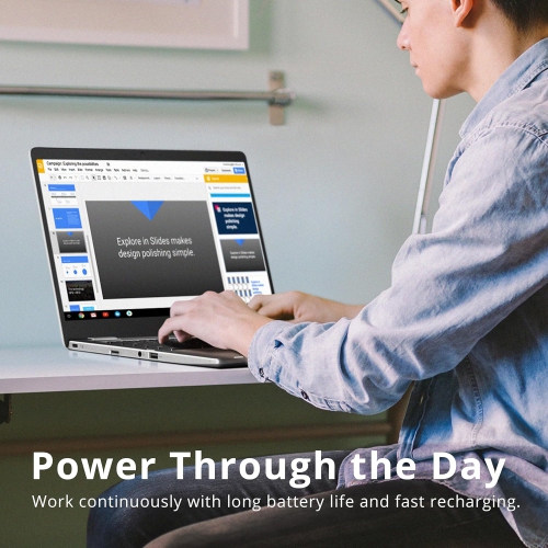 Open Box - ASUS Chromebook C223 11.6" HD Laptop for Business & Students, Intel Celeron N3350, 32GB eMMC, 4GB RAM, Intel HD Graphics, 720P Camera,