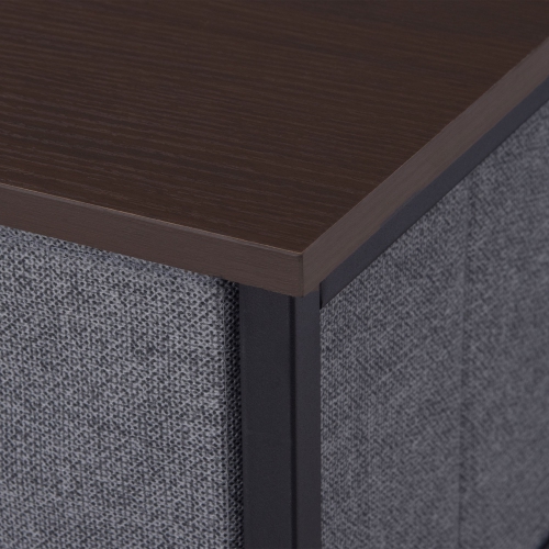 HOMCOM Dresser for Bedroom with 7 Drawers, Chest of Drawers with Metal Frame, Fabric Dresser for Living Room, Entryway, Hallway, Dark Grey