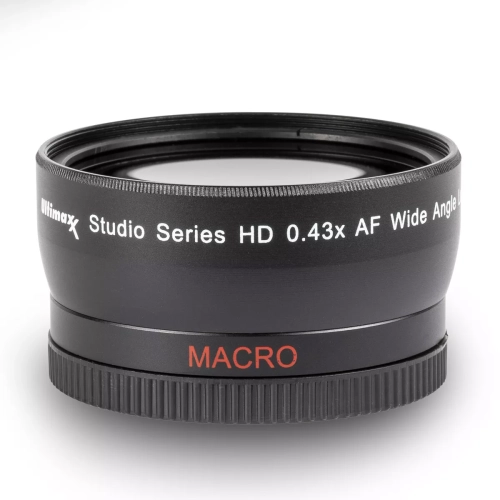 ULTIMAXX 40.5mm .43x Ultra Fast AF HD Wide Angle Lens for DSLR + Video Recording